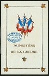 DINNER FOR OFFICERS OF THE REVIEW OF JULY 14 [held by] MINISTERE DE LA GUERRE (MINISTER OF WAR) [at] "PARIS, FRANCE" (FOR;)
