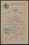 DINNER [held by] BROADWAY CENTRAL HOTEL [at] "NEW YORK, NY" (HOTEL;)