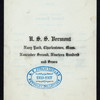 MENU [held by] U.S.S. VERMONT [at] "NAVY YARD, CHARLESTOWN, MA" (SS;)
