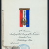 THIRTY-SEVENTH REUNION [held by] SOCIETY OF THE ARMY OF THE TENNESSEE [at] "THE CARROLL, VICKSBURG, MS" ("HOTEL,?;")
