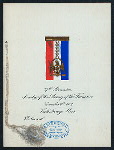 THIRTY-SEVENTH REUNION [held by] SOCIETY OF THE ARMY OF THE TENNESSEE [at] "THE CARROLL, VICKSBURG, MS" ("HOTEL,?;")