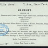 DAILY MENU [held by] MILLS HOTEL [at] "7TH AVENUE & 36TH STREET, NEW YORK, NY" (HOTEL;)