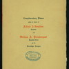 COMPLIMENTARY DINNER IN HONOR OF ALFRED J. BOULTON AND WILLIAM A. PRENDERGAST [held by] BROOKLYN LEAGUE [at] THE IMPERIAL ([REST?];)
