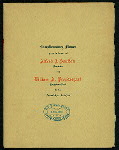 COMPLIMENTARY DINNER IN HONOR OF ALFRED J. BOULTON AND WILLIAM A. PRENDERGAST [held by] BROOKLYN LEAGUE [at] THE IMPERIAL ([REST?];)