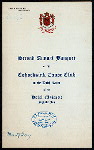 SECOND ANNUAL BANQUET [held by] COHOCKSINK CANOE CLUB [at] "HOTEL MAJESTIC, PHILADELPHIA, PA" (HOTEL;)