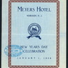 DINNER [held by] MEYERS HOTEL [at] "HOBOKEN,NJ" (HOTEL;)