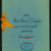 FIRST DINNER GIVEN IN HONOR OF THE AERONAUTIQUE CLUB OF CHICAGO [held by] EDDIE REDPATH [at]