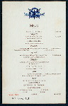 DINNER [held by] 2nd PANEL SHERIFFS JULY(?) [at] "DELMONICO'S, NEW YORK, NY" (REST;)