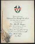 DINNER IN HONOR OF GEHEIMRAT DR. RUDOLF LEONHARD AND DR. JOHN W. BURGESS [held by] COMMITTEE OF CITIZENS  (COLUMBIA UNIVERSITY?) [at] "HOTEL ASTOR, NEW YORK, NY" (HOTEL;)