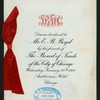 DINNER TO E.B.BOYD [held by] THE BOARD OF TRADE OF THE CITY OF CHICAGO [at] "AUDITORIUM HOTEL [CHICAGO, IL]" (HOTEL;)