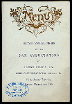 SECOND ANNUAL DINNER [held by] LEHIGH COUNTY PA BAR ASSOCIATION [at] "LYRIC CAFE DINING ROOM, ALLENTOWN, PA" (REST;)