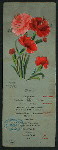 DINNER TO ABOVE [held by] FREINDS OF WILLIAM CLAUSS [at] "THE ST. NICHOLAS, CINCINNATI, OH" (HOTEL;)