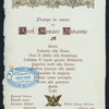 DINNER IN HONOR OF ABOVE [held by] PROFESSOR CESARE VIVANTE [at] "ALBERGO MODERNO, ROME, ITALY" (FOR;)
