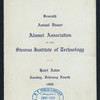 7TH ANNUAL DINNER [held by] ALUMNI ASSOCIATION OF THE STEVENS INSTITUTE OF TECHNOLOGY [at] "HOTEL ASTOR, NEW YORK, NY" (HOTEL;)