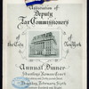 ANNUAL DINNER [held by] ASSOCIATION OF DEPUTY TAX COMMISSIONERS OF THE CITY OF NEW YORK [at] "SHANLEYS ROMAN COURT, BROADWAY AND 42ND STREET" (REST;)