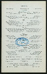 DINNER/DINER [held by] ST. REGIS HOTEL [at] "NEW YORK, NY" (HOTEL;)