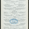 LUNCHEON/DEJEUNER FOURCHETTE [held by] ST. REGIS HOTEL [at] "NEW YORK, NY" (HOTEL;)