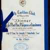 DINNER TO THE MOST HON. MARQUESS OF LANSDOWNE, K.G.,P.G., G.G.S.I., G.G.I.E., G.G.M.G. [held by] CITY CARLTON CLUB [at] "LONDON, ENGLAND" (OTHER (CLUB);)
