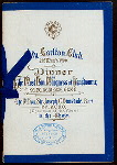 DINNER TO THE MOST HON. MARQUESS OF LANSDOWNE, K.G.,P.G., G.G.S.I., G.G.I.E., G.G.M.G. [held by] CITY CARLTON CLUB [at] "LONDON, ENGLAND" (OTHER (CLUB);)