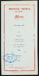 BREAKAST [held by] BRISTOL HOTEL [at] "COLOMBO, (?)" (HOTEL;)