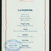 LUNCHEON [held by] BRISTOL HOTEL [at] "COLOMBO, (?)" (HOTEL;)