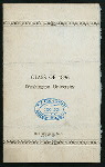 DINNER [held by] WASHINGTON UNIVERSITY CLASS OF 1896 [at] "HOTEL JEFFERSON, ST. LOUIS, MO" (HOTEL;)