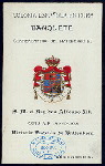 BANQUET COMMEMORATING THE MARRIAGE OF S.M. EL REY DON ALFONSO XIII AND VICTORIA EUGENIA DE BATTENBERG [held by] COLONIA ESPANOLA EN CUBA [at] "HAVANA, CUBA" (FOR;)