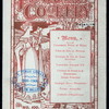 DINNER [held by] FOOD AND COOKERY (MAGAZINE) [at] "THE MONICO, LONDON, [ENGLAND]" (FOR;)