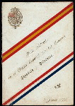 LUNCHEON [held by] CASINE ESPANOL FOR THE BRITISH AND SPANISH COLONIES [at]  (FOR;)
