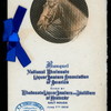 BANQUET TO NATIONAL WHOLESALE LIQUOR DEALERS ASSOCIATION OF AMEICA [held by] WHOLESALE LIQUOR DEALERS AND DISTILLIERS OF KENTUCKY [at] "GALT HOUSE, LOUISVILLE, KENTUCKY" (HOTEL;)