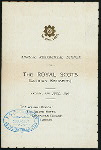 ANNUAL REGIMENTAL DINNER [held by] ROYAL SCOTS [LOTHIAN REGIMENT] [at] "GRAND HOTEL,TRAFALGAR SQUARE,LONDON,ENGLAND" (HOTEL;)