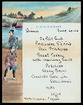 DINNER ON BOARD USS RALEIGH [held by] COMMANDER FRANK F.FLETCHER [at] "EN ROUTE TO YOKAHAMA, JAPAN" (SS;)