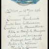 DINNER [held by] PRINCE & PRINCESS OF WALES [at] EN ROUTE FROM PORT VICTORIA TO TRONDHJEM ON BOARD H.M.Y.VICTORIA & ALBERT (SS)