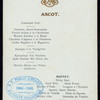 BOX AT ASCOT RACES [held by] EDWARD VII [at] "ASCOT, ENGLAND" (FOR;)