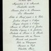 CORONATION SUPPER FOR 800 [held by] KING HAAKON VII [at] TRONDHJEM (NOWAY?) (FOR;)