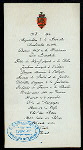 CORONATION SUPPER FOR 800 [held by] KING HAAKON VII [at] TRONDHJEM (NOWAY?) (FOR;)