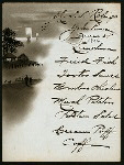 LUNCHEON [held by] U.S.S.S.RALEIGH [at] "YOKOHAMA, JAPAN" (SS;)