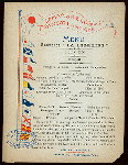 DINNER [held by] COMPAGNIE GENERAL TRANSATLANTIQUE [at] ABOARD PAQUEBOT LA LORAINE (SS;)