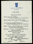 DAILY MENU, DINNER [held by] CHATEAU FRONTENAC [at] "QUEBEC, CANADA" (FOR;)