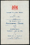 79TH ANNIVERSARY DINNER [held by] LICENSED VICTUALLERS' ASYLUM [at] "CRYSTAL PALACE, LONDON, ENGLAND" (FOR;)