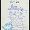 DINNER [held by] BIBLE-HOTEL [at] "AMSTERDAM,HOLLAND" (HOTEL;)