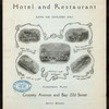 DAILY MENU [held by] SUPPER'S HOTEL & RESTAURANT [at] "BATH BEACH, BROOKLYN, NY" (HOTEL;)