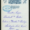 SUPPER [held by] BROCKEN HOTEL [at] "HARZGEBIRGE,PRUSSIA" (HOTEL;)