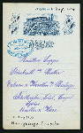 SUPPER [held by] BROCKEN HOTEL [at] "HARZGEBIRGE,PRUSSIA" (HOTEL;)