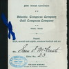 DINNER [held by] ATLANTIC COMPRESS COMPANY & GULF COMPRESS COMPANY [at] "ATLANTA, GEORGIA" (HOTEL;)