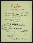 DINNER [held by] POCANO MOUNTAIN HOUSE [at] "MT. POCANO,  PA" (HOTEL;)