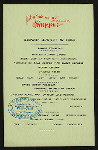 SUPPER [held by] POCANO MOUNTAIN HOUSE [at] "MT. POCANO,  PA" (HOTEL;)