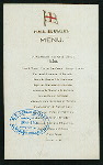 LUNCHEON [held by] H.M.S. EURYALUS [at] ON BOARD (FOR;)