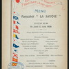 DINNER [held by] COMPAGNIE GENERAL TRANSATLANTIQUE [at] ABOARD PAQUEBOT LA SAVOIE (SS;)