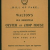 DAILY MENU [held by] WALTON'S OLD HOMESTEAD OYSTER AND CHOP HOUSE [at] "245 EIGHTH AVENUE, NEW YORK" (REST;)